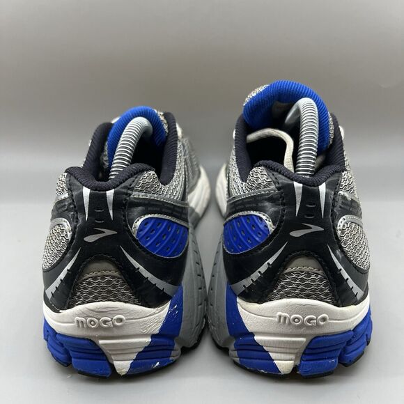 Brooks Beast 12 Running Sneakers Men Size 9.5 D Sliver Blue Mesh Comfort Shoes - Picture 4 of 8